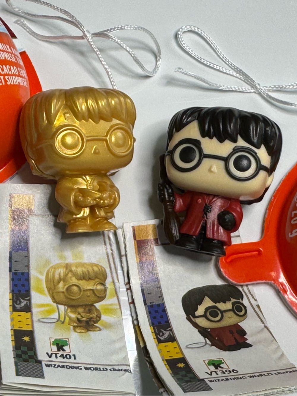 Kinder Joy Harry Potter Funko Pop Quidditch Figures Set W/ Rare Gold Harry